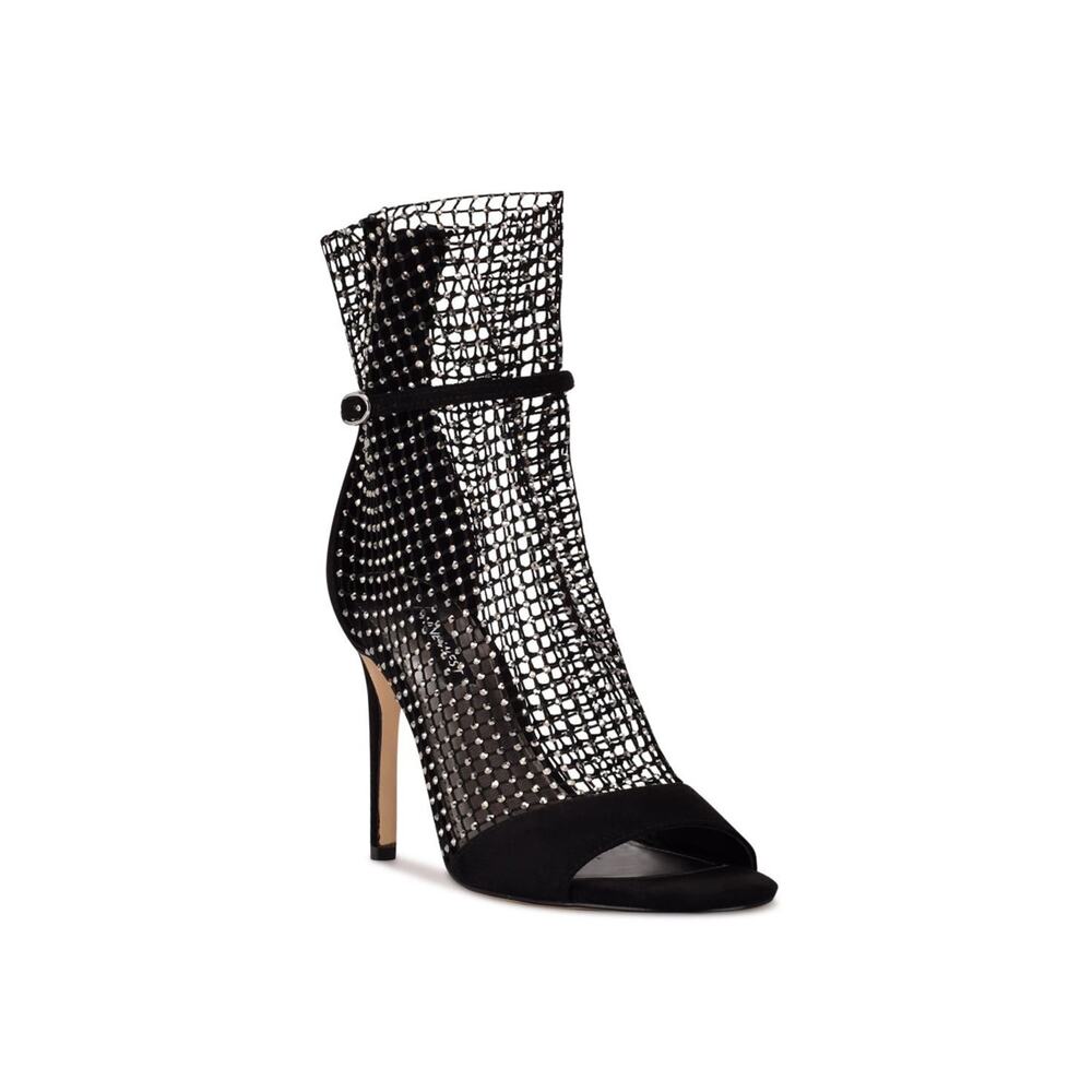 Imery Mesh Peep Toe Booties